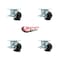 Service Caster 3.25 Inch Phenolic Swivel Caster Set with Roller Bearings and Brakes SCC SCC-30CS3420-PHR-SLB-4 - alternate 3